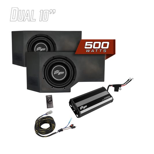 Can-Am® Defender HD11 500W Dual 10" Subwoofer Kit | UTVS-DEF2-500-2-GO