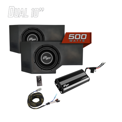 Can-Am® Defender HD11 500W Dual 10" Subwoofer Kit | UTVS-DEF2-500-2-GO
