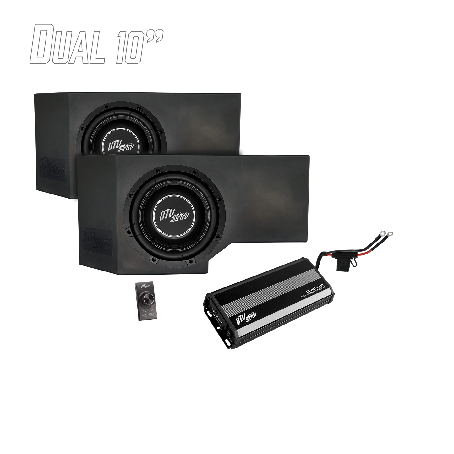 Can-Am® Defender HD11 500W Dual 10" Subwoofer Kit | UTVS-DEF2-500-2-GO