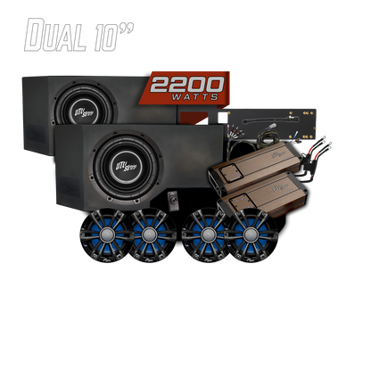 Can-Am® Defender HD11 BRP GO! Dual Subwoofer Stage 7 Stereo Kit | UTVS-DEF2-S7-GO