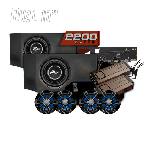 Can-Am® Defender HD11 BRP GO! Dual Subwoofer Stage 7 Stereo Kit | UTVS-DEF2-S7-GO