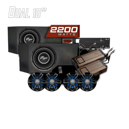 Can-Am® Defender HD11 BRP GO! Dual Subwoofer Stage 7 Stereo Kit | UTVS-DEF2-S7-GO