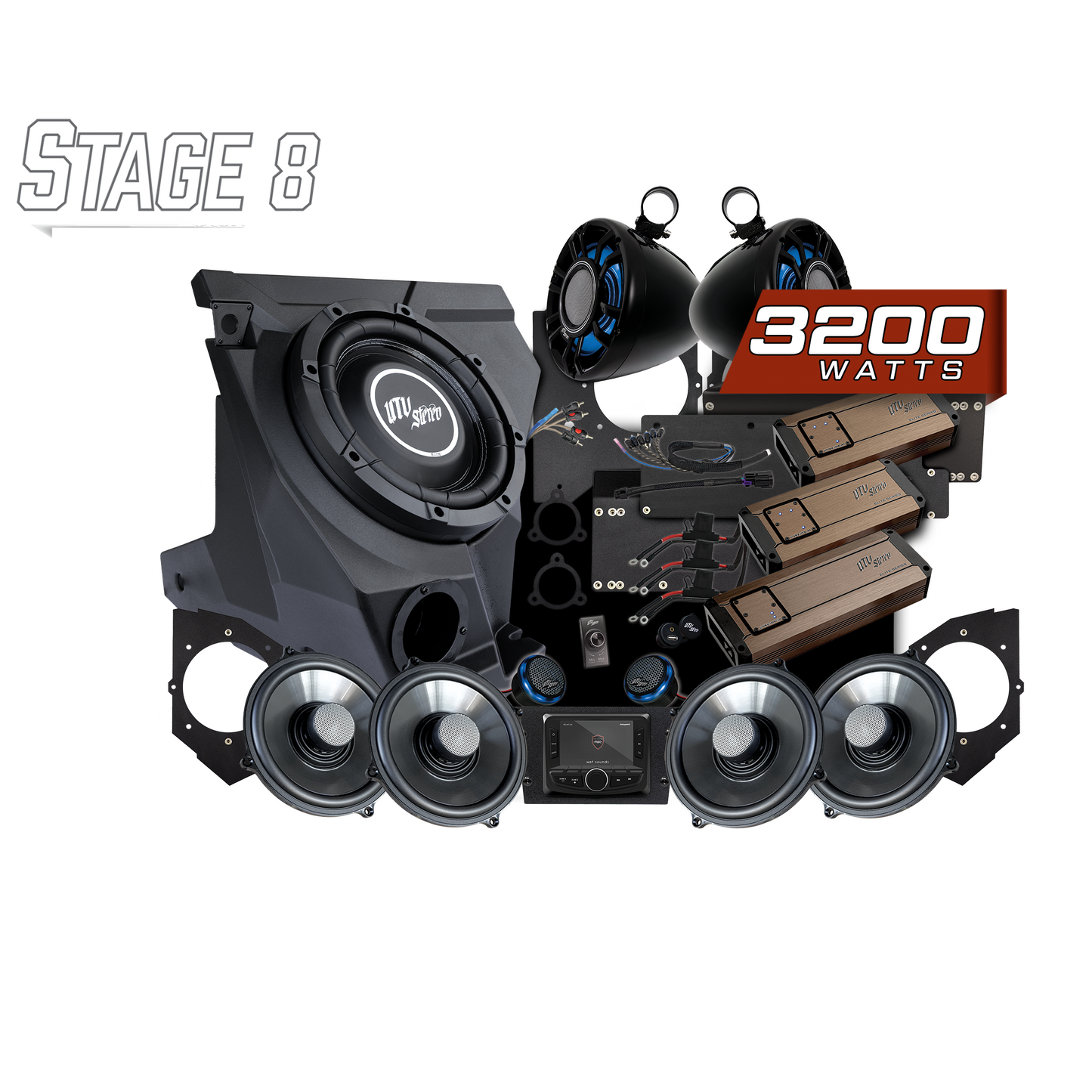 KAWASAKI® TERYX H2 Elite Stage 8 Stereo Kit | UTVS-H2-S8