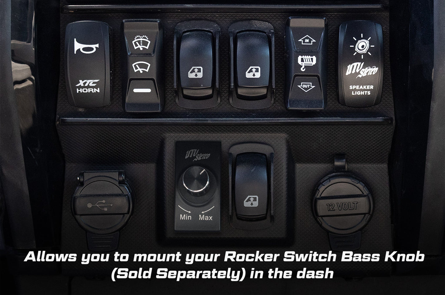 Polaris Ranger 1500 Bass Knob Extension with Sub Out / UTVS-JBL-RC-OUT-TO-RKR-BASS