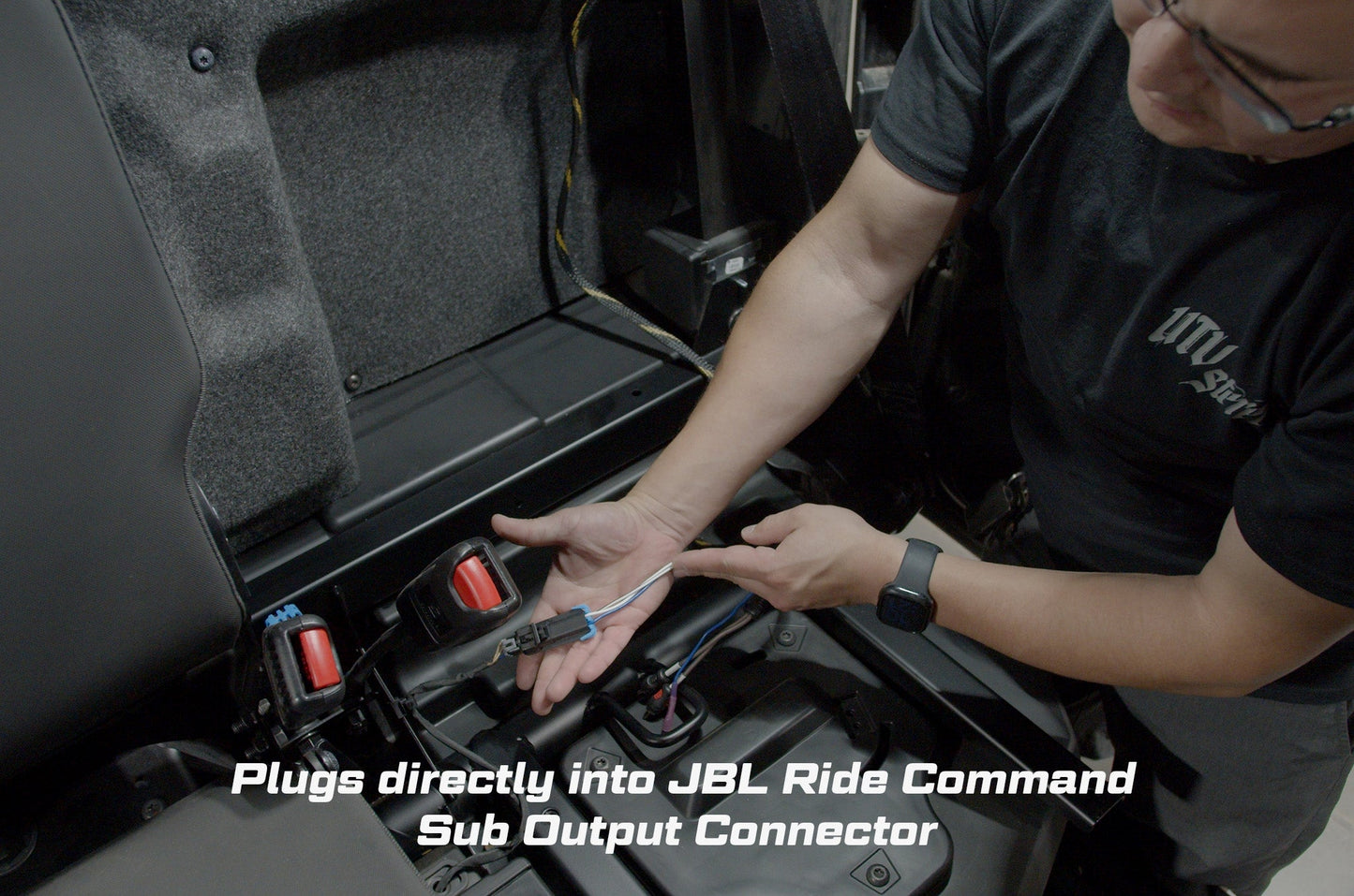 Polaris Ranger 1500 Bass Knob Extension with Sub Out / UTVS-JBL-RC-OUT-TO-RKR-BASS