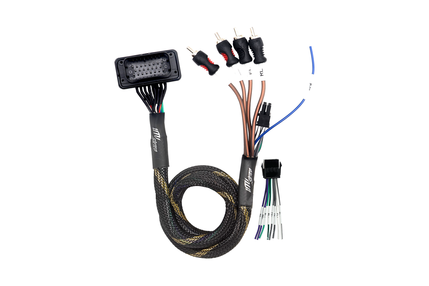 '20-'26 RZR® Pro Series Ride Command Front & Rear RCA Output + Speaker Wire & Remote | UTVS-PRO-RC-RCA-OUT