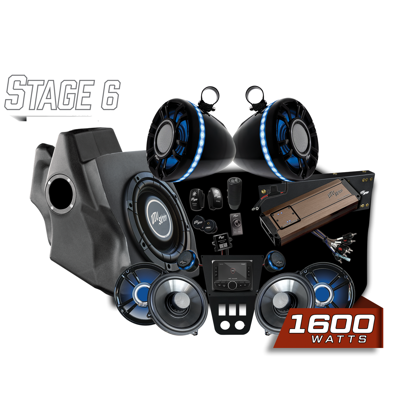 '20-'24 RZR® Pro Series Elite Stage 6 Stereo Kit | UTVS-PRO-S6-E