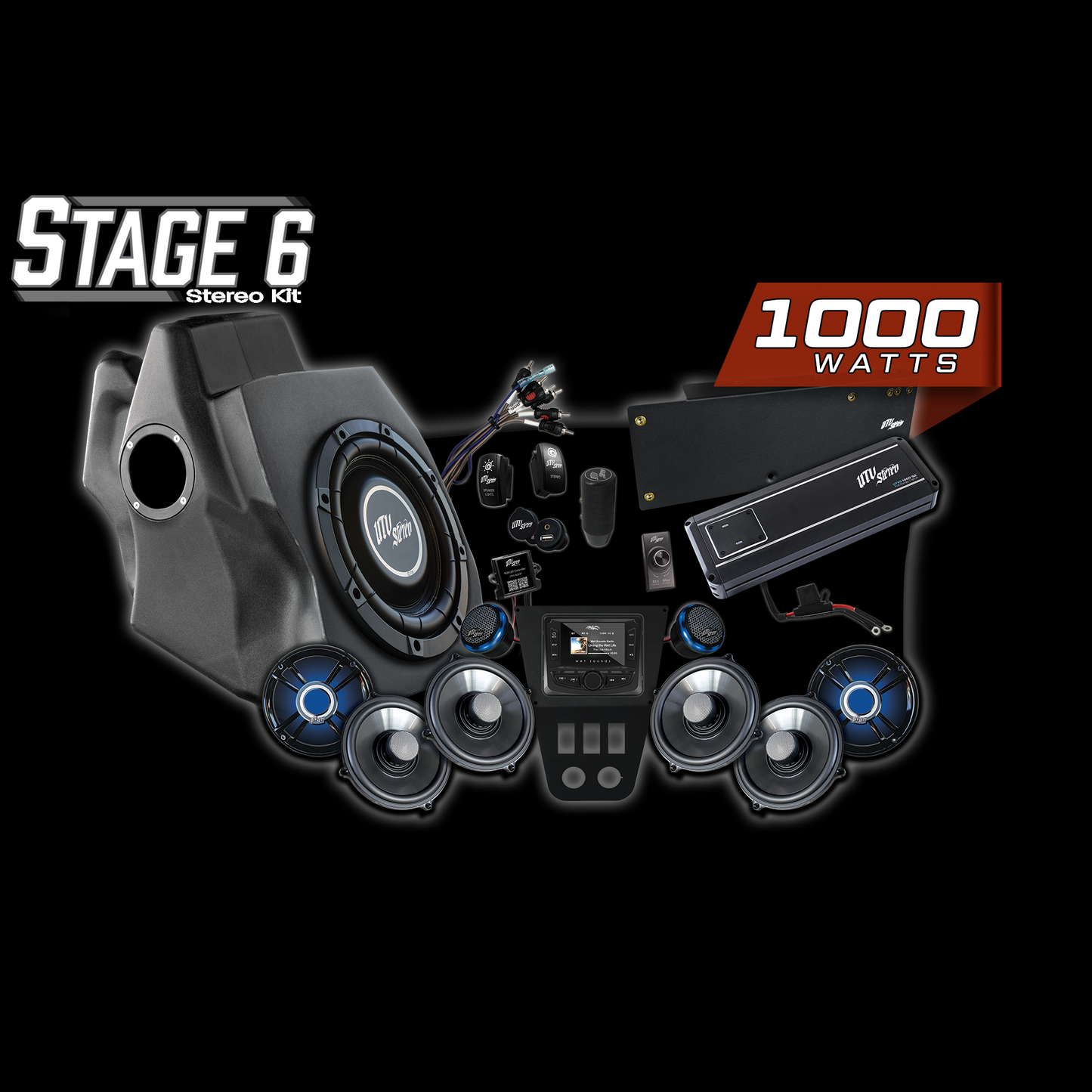 '20-'24 RZR® Pro Series Signature Stage 6 Stereo Kit | UTVS-PRO-S6-S
