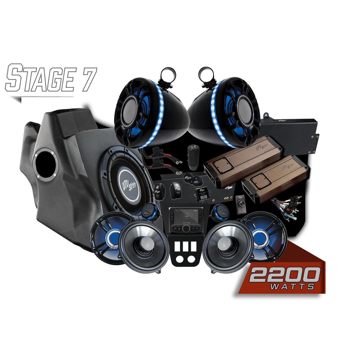 '20-'24 RZR® Pro Series Elite Stage 7 Stereo Kit | UTVS-PRO-S7-E