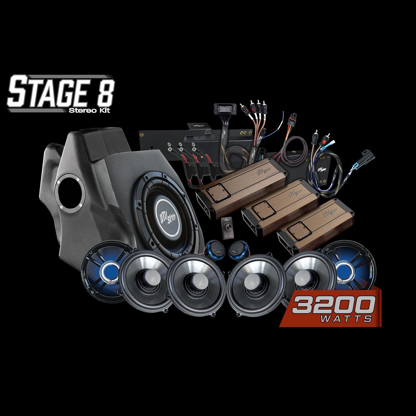 '20-'24 RZR® Pro Series Ride Command® Stage 8 Stereo Kit | UTVS-PRO-S8-RC