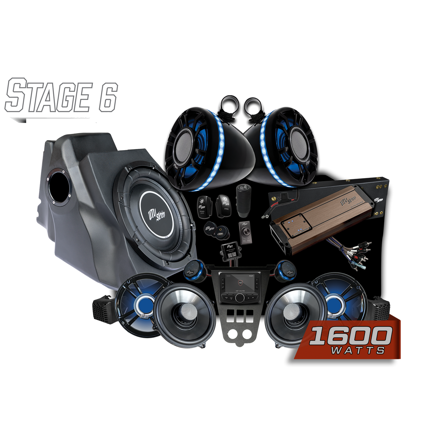 '25-'26 RZR® Pro Series Elite Stage 6 Stereo Kit | UTVS-PRO2-S6-E