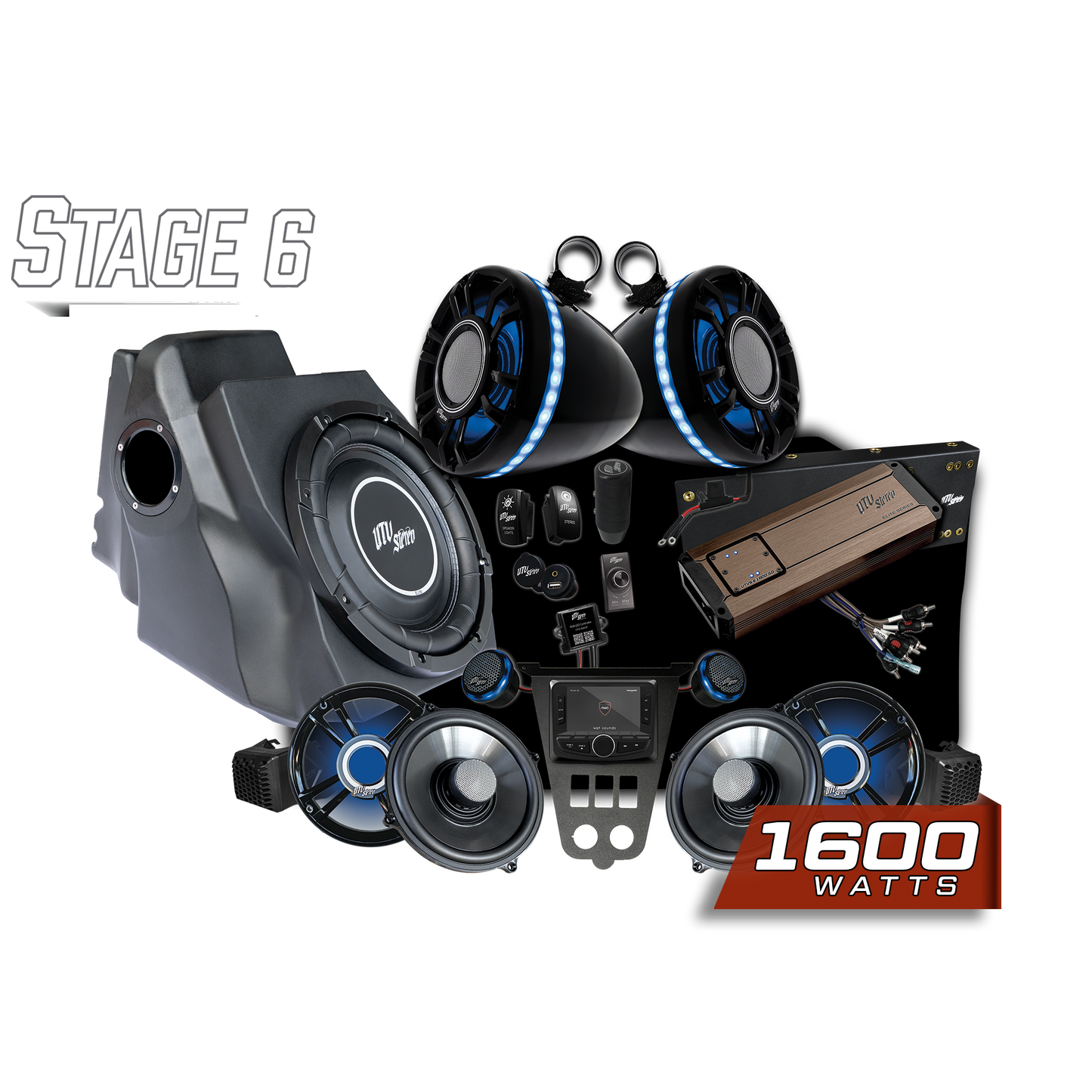 '25-'26 RZR® Pro Series Elite Stage 6 Stereo Kit | UTVS-PRO2-S6-E