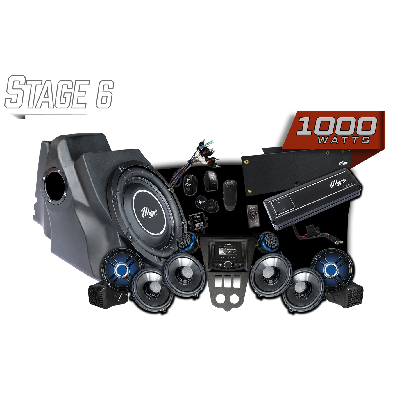 '25-'26 RZR® Pro Series Signature Stage 6 Stereo Kit | UTVS-PRO2-S6-S