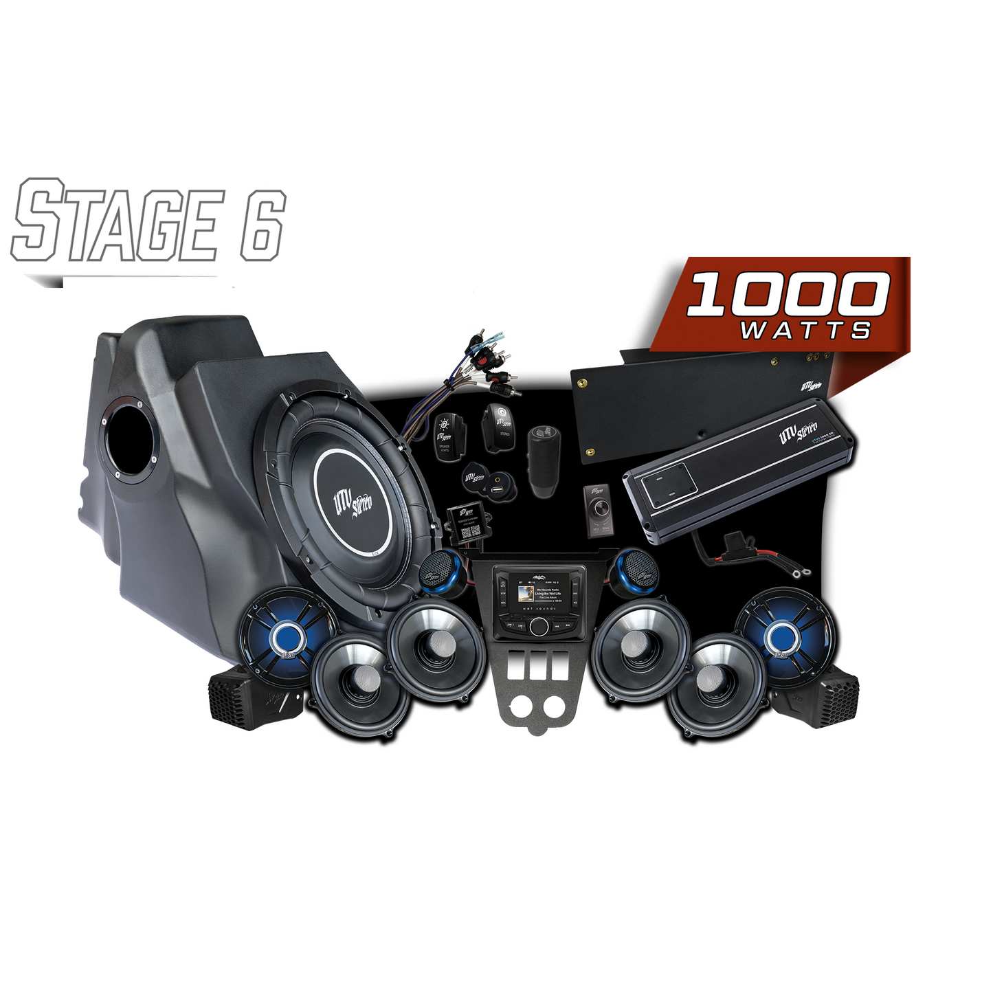 '25-'26 RZR® Pro Series Signature Stage 6 Stereo Kit | UTVS-PRO2-S6-S
