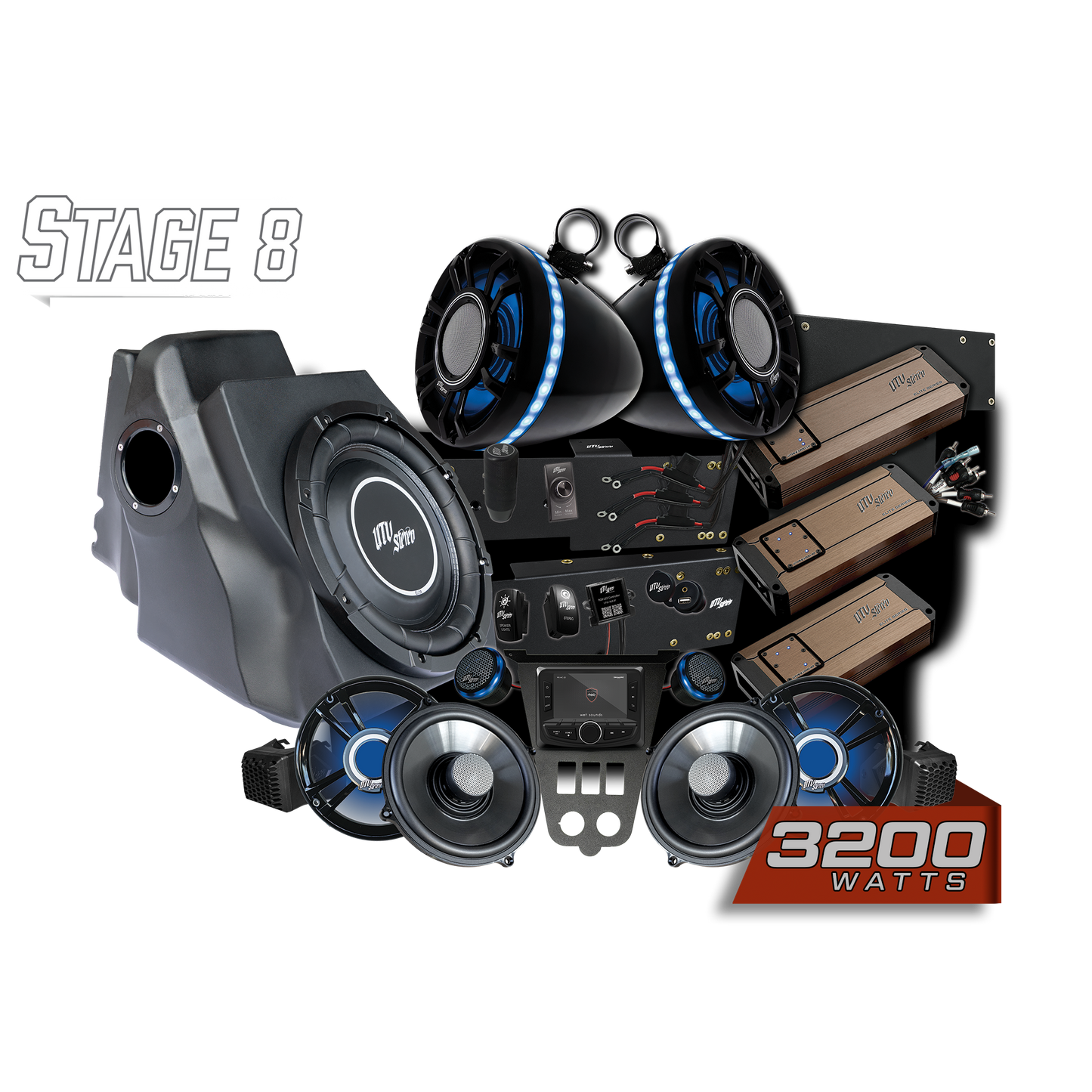'25-'26 RZR® Pro Series Elite Stage 8 Stereo Kit | UTVS-PRO2-S8-E