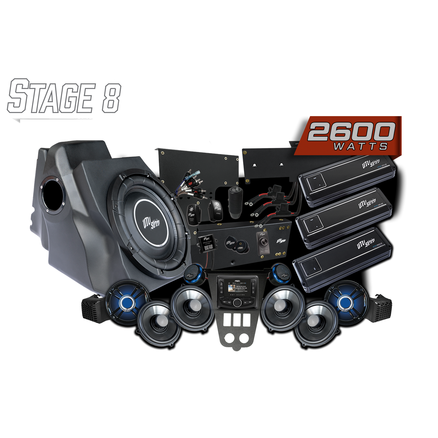 '25-'26 RZR® Pro Series Signature Stage 8 Stereo Kit | UTVS-PRO2-S8-S