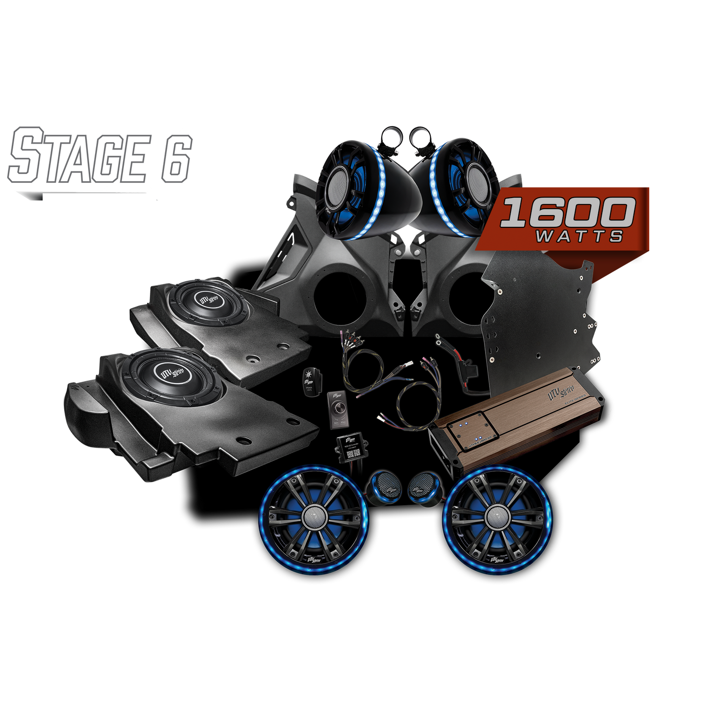 Can-Am® Maverick R BRP GO! Elite Series Stage 6 Stereo Kit | UTVS-R-S6-E-GO