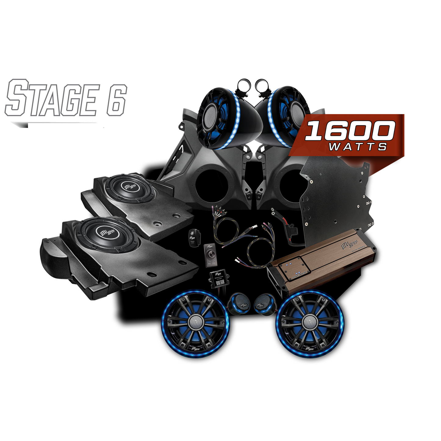 Can-Am® Maverick R BRP GO! Elite Series Stage 6 Stereo Kit | UTVS-R-S6-E-GO