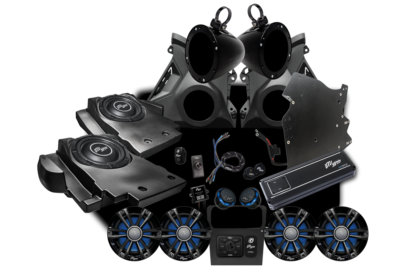 Can-Am® Maverick R Signature Series Stage 6 Stereo Kit | UTVS-R-S6-S