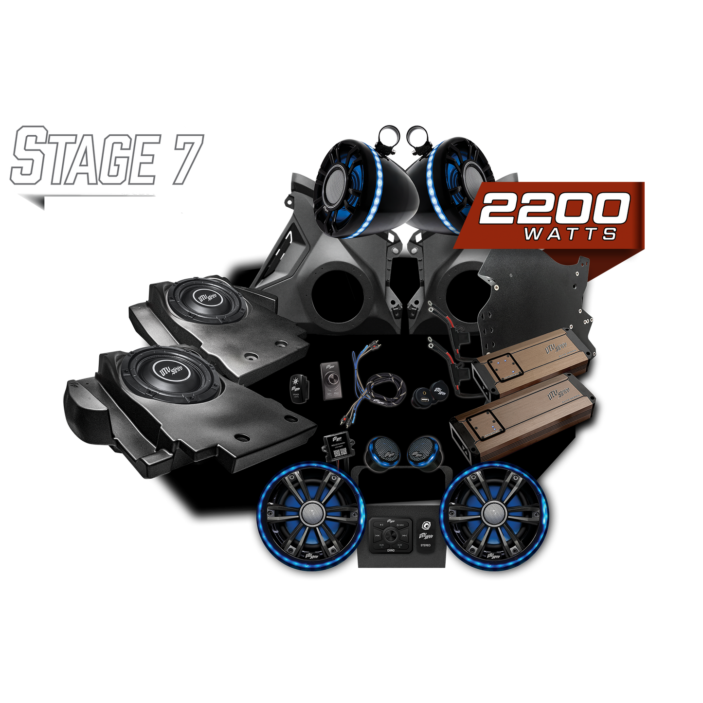 Can-Am® Maverick R Elite Series Stage 7 Stereo Kit | UTVS-R-S7-E