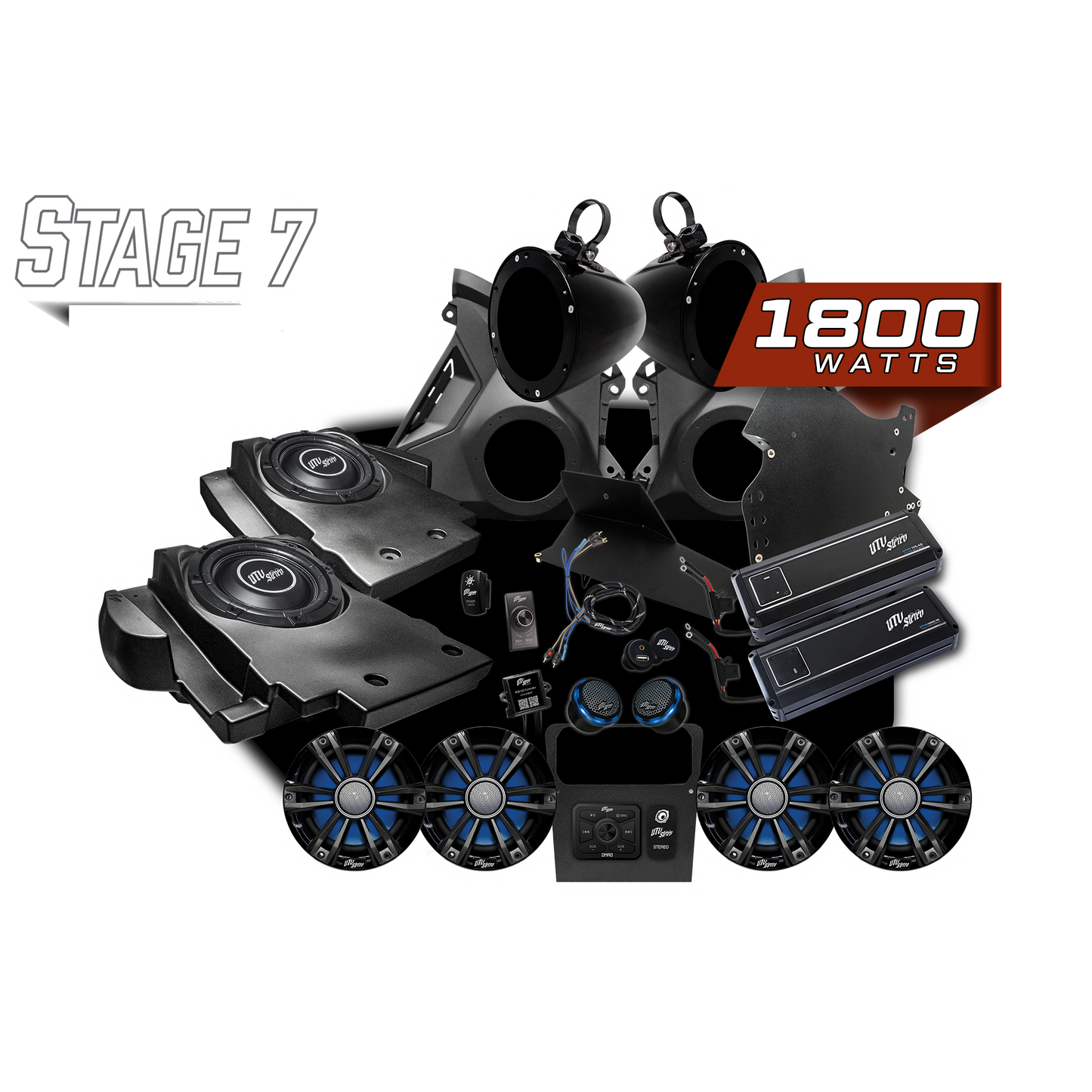 Can-Am® Maverick R Signature Series Stage 7 Stereo Kit | UTVS-R-S7-S