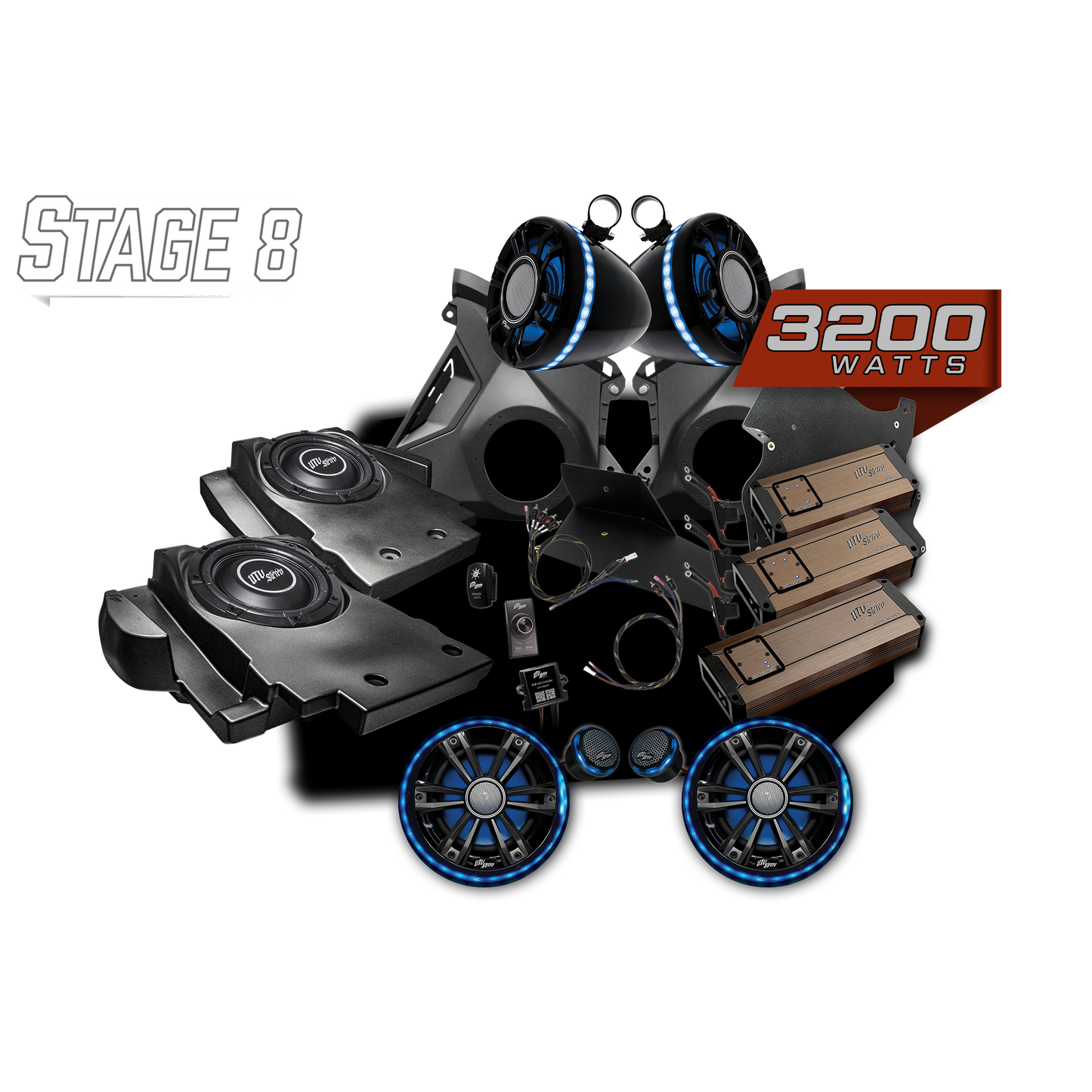 Can-Am® Maverick R BRP GO! Elite Series Stage 8 Stereo Kit | UTVS-R-S8-E-GO