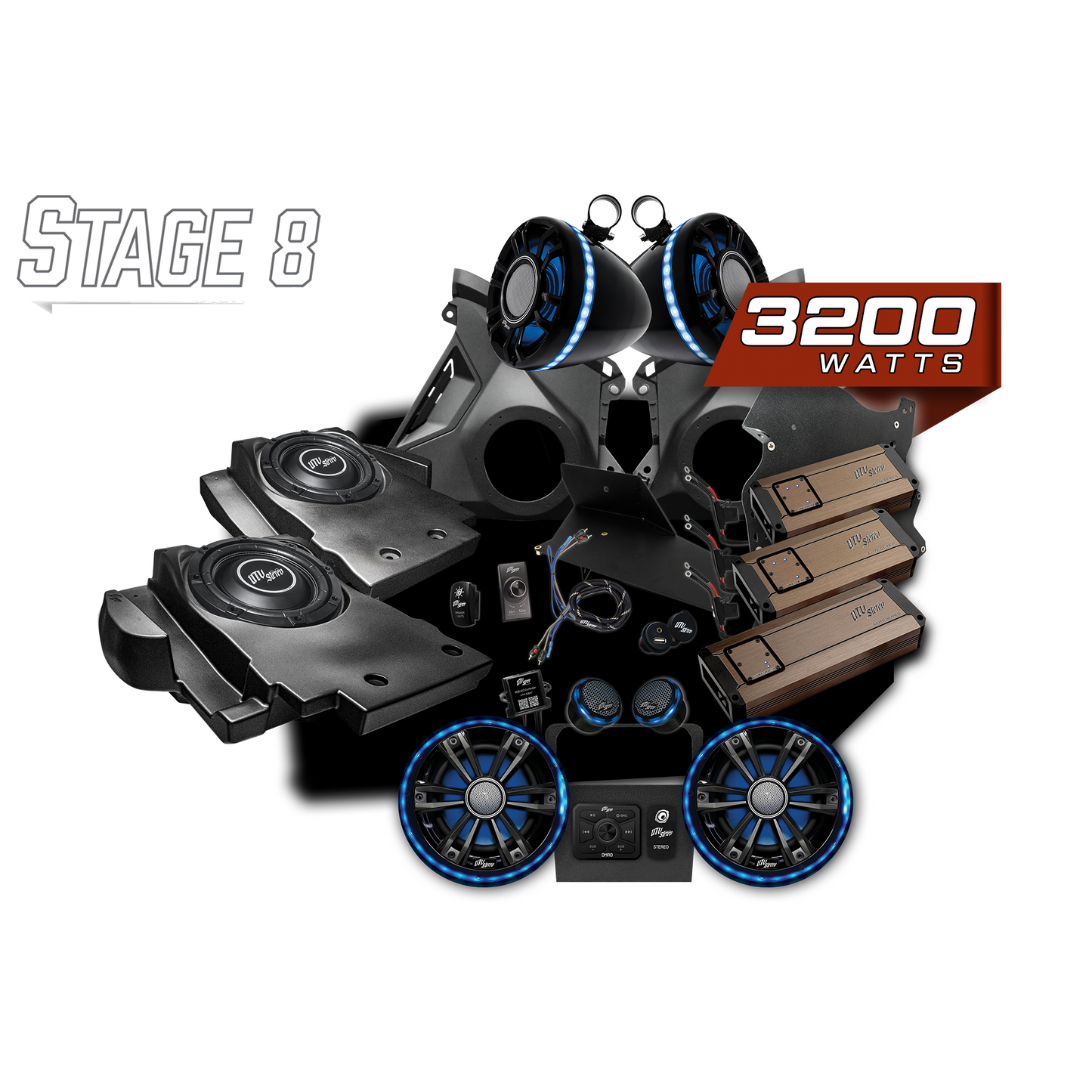 Can-Am® Maverick R Elite Series Stage 8 Stereo Kit | UTVS-R-S8-E