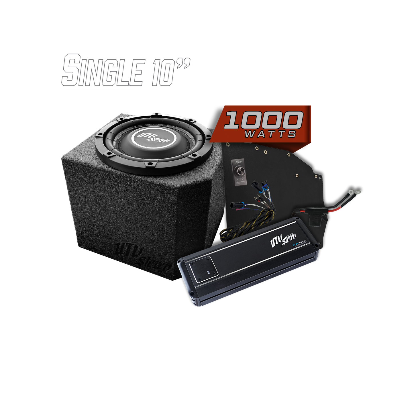 Polaris® Ranger 1000W Single 10" Subwoofer Kit | UTVS-RNG-SUB-1000-1