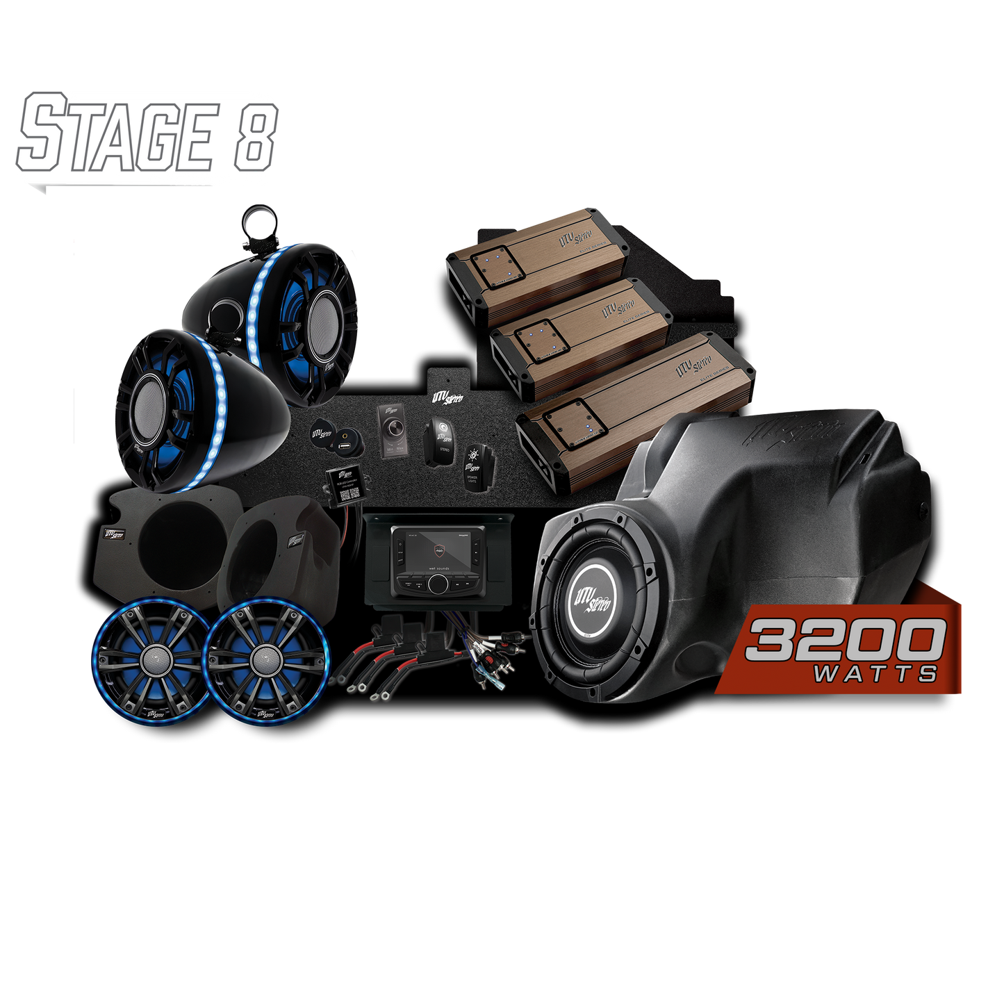RZR® Elite Series Stage 8 Stereo Kit | UTVS-RZR-S8-E