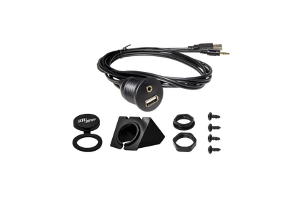 USB & Auxiliary Flush Mount Adapter for Source Units | UTVS-USB/AUX-FLMT