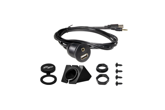 USB & Auxiliary Flush Mount Adapter for Source Units | UTVS-USB/AUX-FLMT