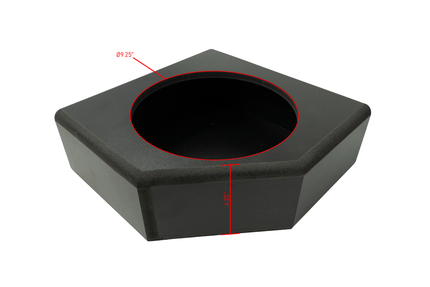 Can-Am® X3 Low Profile Front Passenger Side 10” Sub Box Enclosure – Unloaded | UTVS-X3-ENC-LP-FPASS