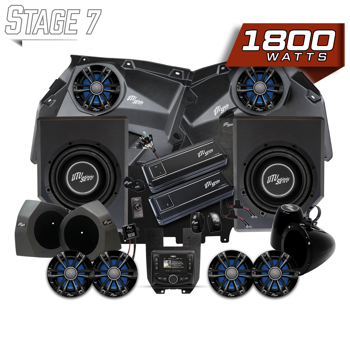 Can-Am® X3 Signature Series Stage 7 Stereo Kit | UTVS-X3-S7-S