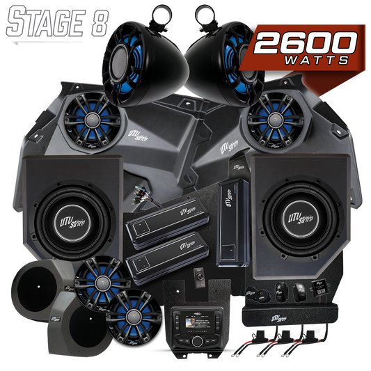 Can-Am® X3 Signature Series Stage 8 Stereo Kit | UTVS-X3-S8-S