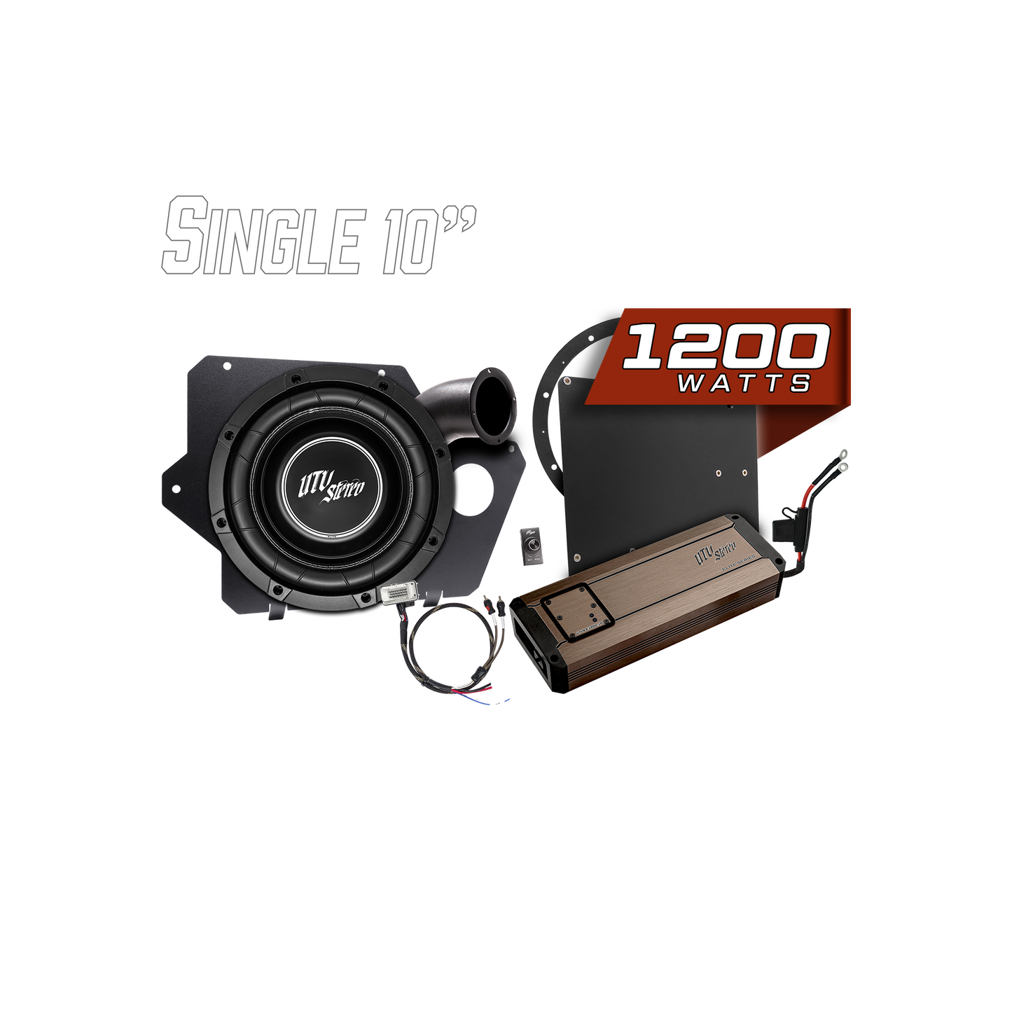Polaris® Xpedition 1200W 10" Subwoofer Kit  | UTVS-XPD-SUB-1200-1