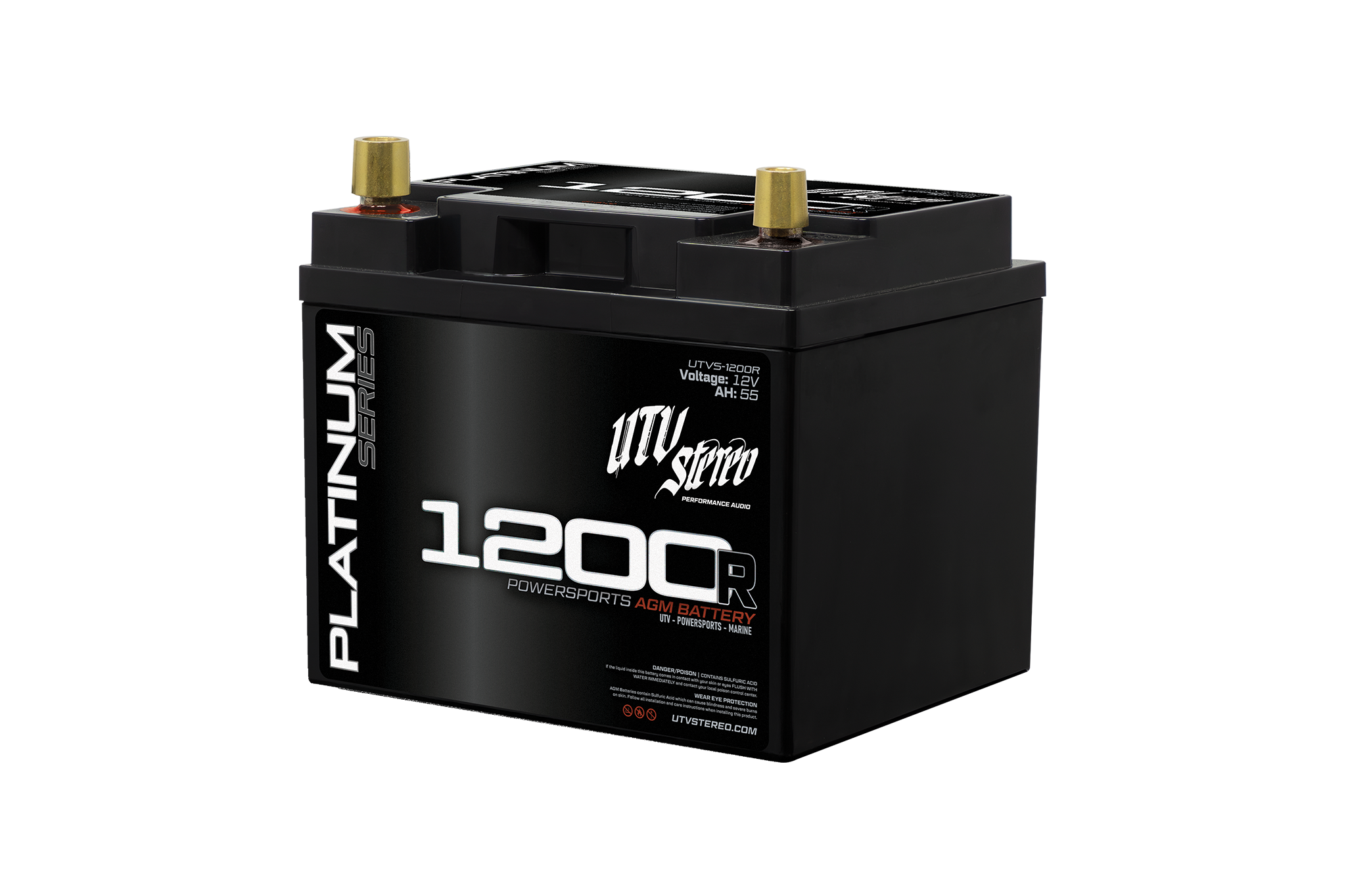 Platinum Series AGM 1200R (REVERSE POLARITY) Battery | UTV Stereo – RR UTV