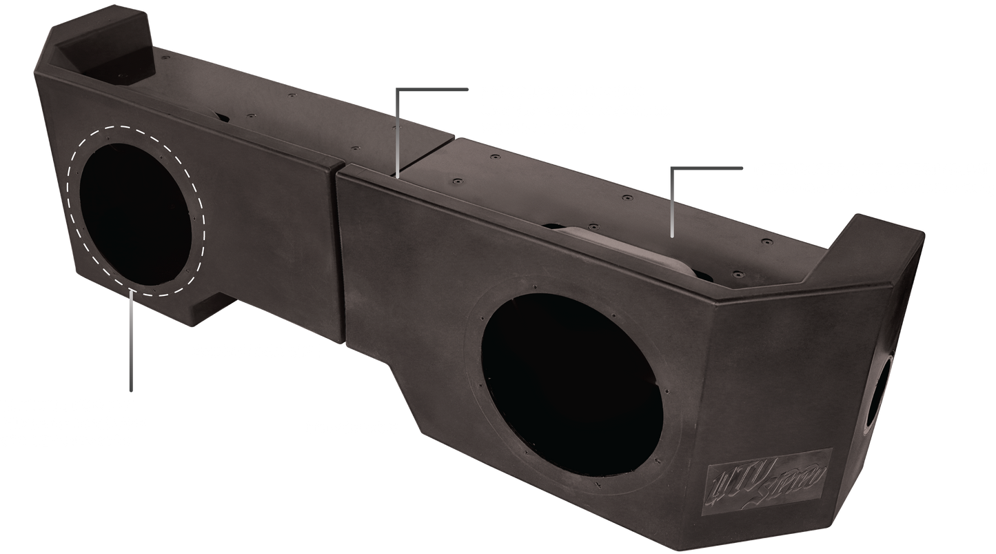 Can-Am® Defender HD10 2400W Dual 10"Subwoofer Kit | UTVS-DEF-SUB-2400-2