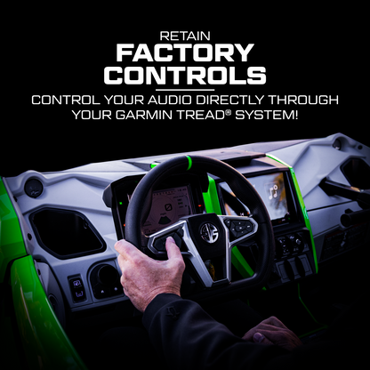 KAWASAKI® TERYX H2 GARMIN TREAD® Elite Stage 8 Stereo Kit | UTVS-H2-S8-GRM