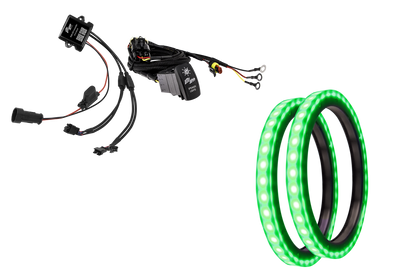 8" RGB LED Speaker Rings (Pair) | UTVS-8LSR