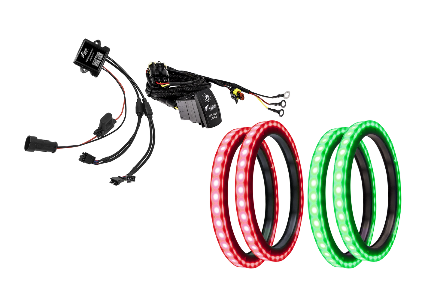 6.5" RGB LED Speaker Rings (Pair) | UTVS-65LSR