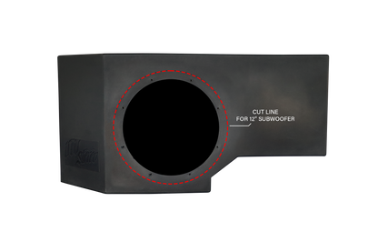 Can-Am® Defender HD10 Vented 10" Driver Subwoofer Enclosure Unloaded | UTVS-DEF-VENC-DRIVER