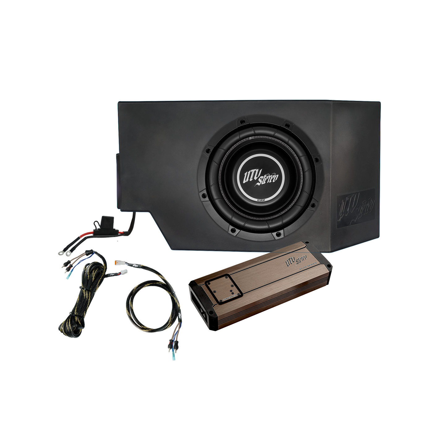 Can-Am® Defender HD10 1200W Single Side 10" Subwoofer Kit  | UTVS-DEF-SUB-1200