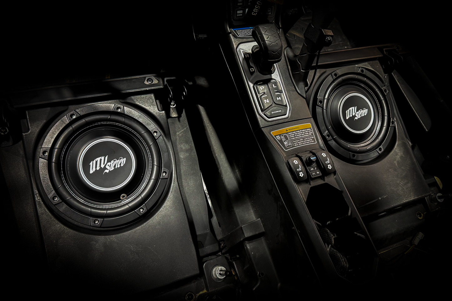 Can-Am® Maverick R 10" Front Passenger Subwoofer Enclosure (4-SEAT MODELS) – Unloaded | UTVS-R-ENC-PASS-4F