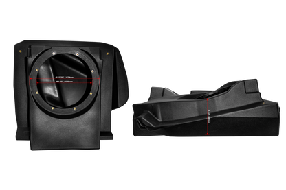 Can-Am® Maverick R 10" Front Driver Subwoofer Enclosure (4-SEAT MODELS) – Unloaded | UTVS-R-ENC-DRIVER-4F