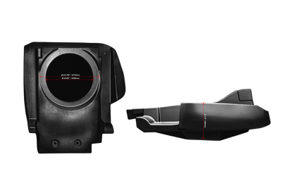 Can-Am® Maverick R 10" Front Passenger Subwoofer Enclosure (2-SEAT MODELS) – Unloaded | UTVS-R-ENC-PASS-2