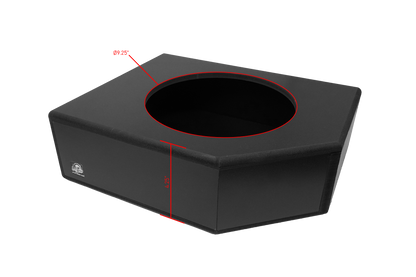 Can-Am® X3 Low Profile Front Driver Side 10” Sub Box Enclosure – Unloaded | UTVS-X3-ENC-LP-FDRIVER