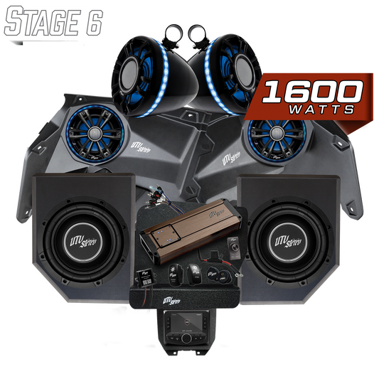 Can-Am® X3 Elite Series Stage 6 Stereo Kit | UTVS-X3-S6-E